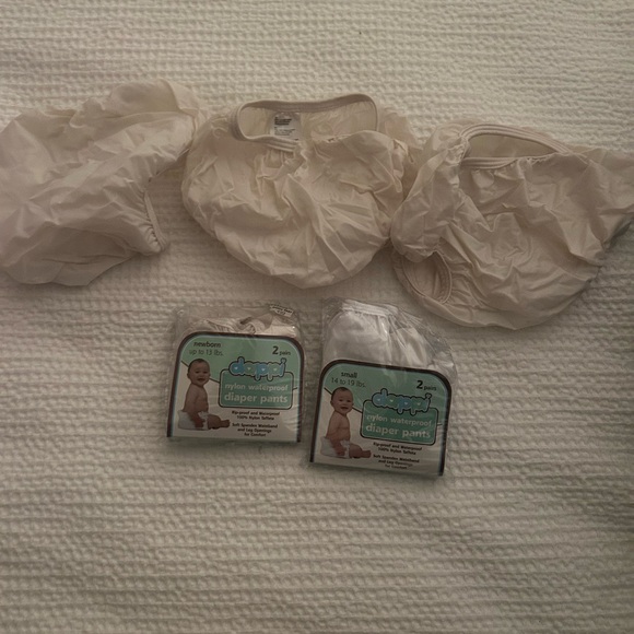 Dappi White Nylon Waterproof diaper cover - Newborn & infant - Picture 2 of 2